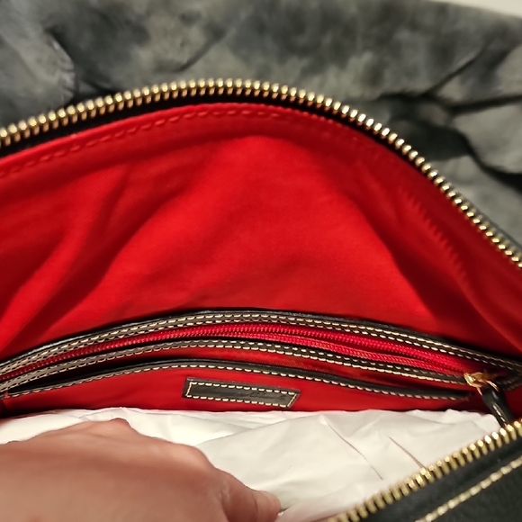 Dooney & Bourke Black Pebble Leather Satchel - Picture 7 of 9